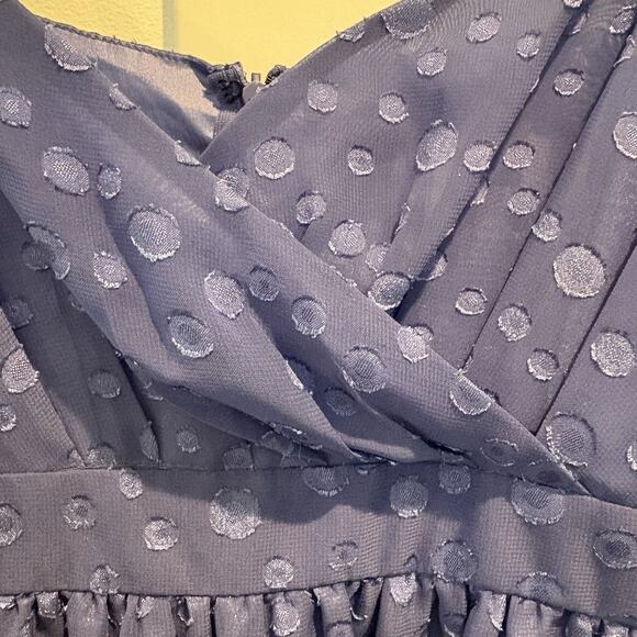 NWT Fairy Babydoll Dress Juniors Large Blue Chiffon Sheer Overlay Whimsy Y2K - Picture 7 of 15